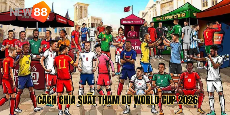 Cách chia suất tham dự World Cup 2026 cho các châu lục